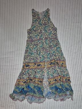 Lin Jia & Shop Bohemian Floral Tiered Maxi Dress